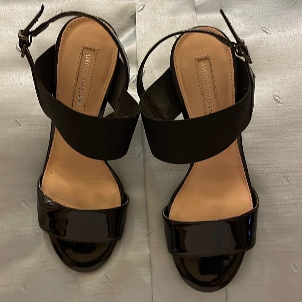 Antonio Melani Black Patent Heels